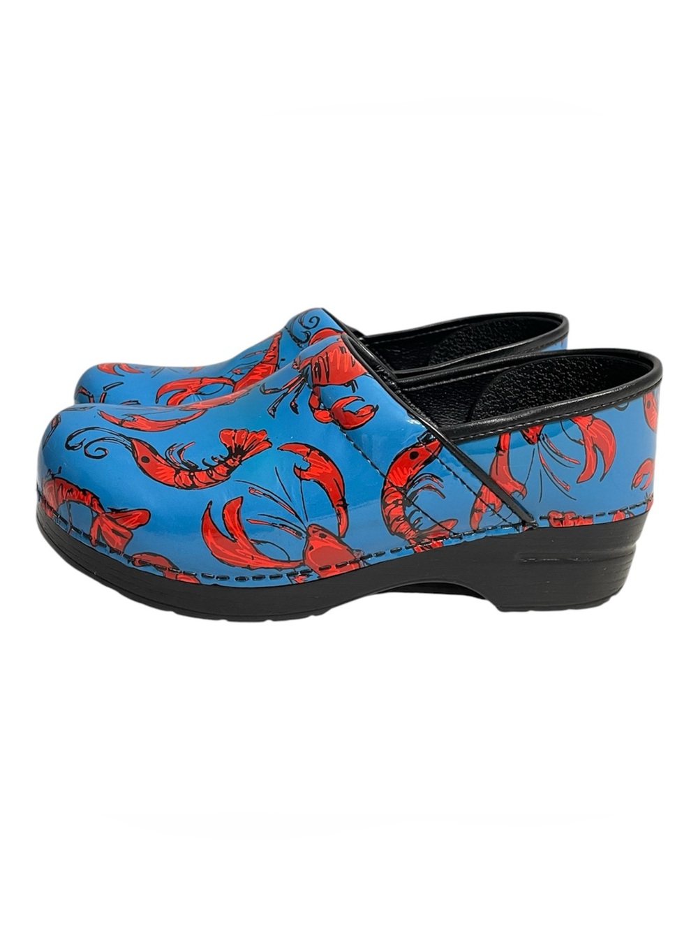 Dansko | Professional clogs blue "lobster" print size 41